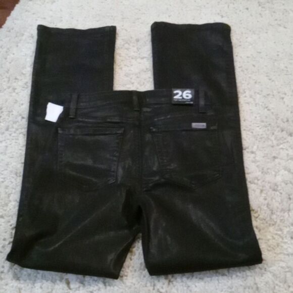 Joes black coated jeans size 26 high rise boot cut NWT - Picture 2 of 5